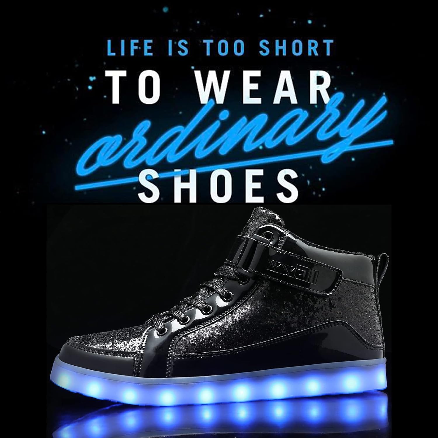 Trendy LED Sneakers met Oplaadbare Verlichting - LumaBoost