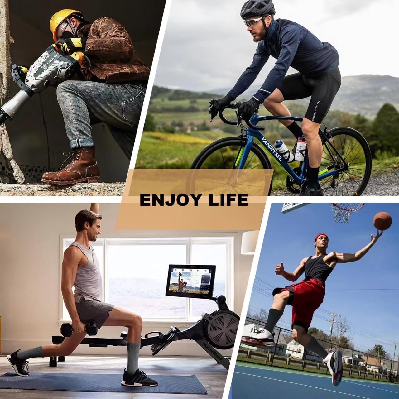 Heren Crew Sokken (6 Paar) - Daniel