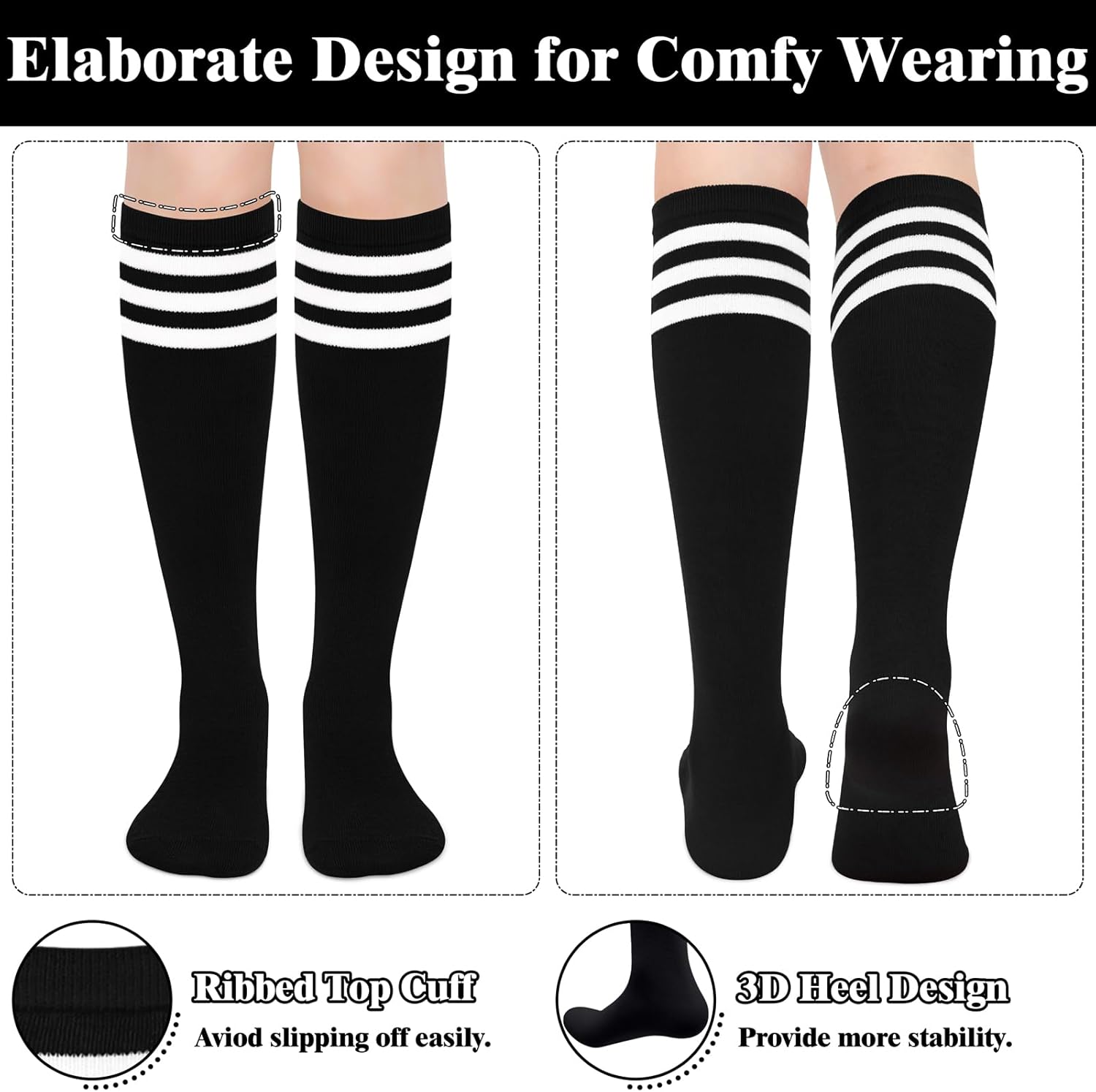 Knee High Sokken - Lila