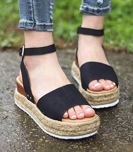 Trendy Dames Espadrille Zomersandalen – Liv