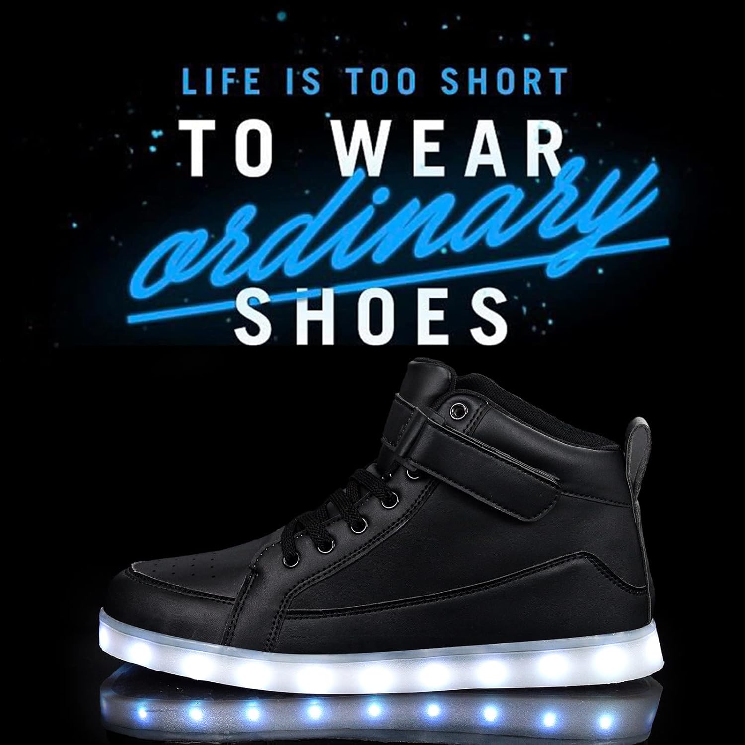 Trendy LED Sneakers met Oplaadbare Verlichting - LumaBoost