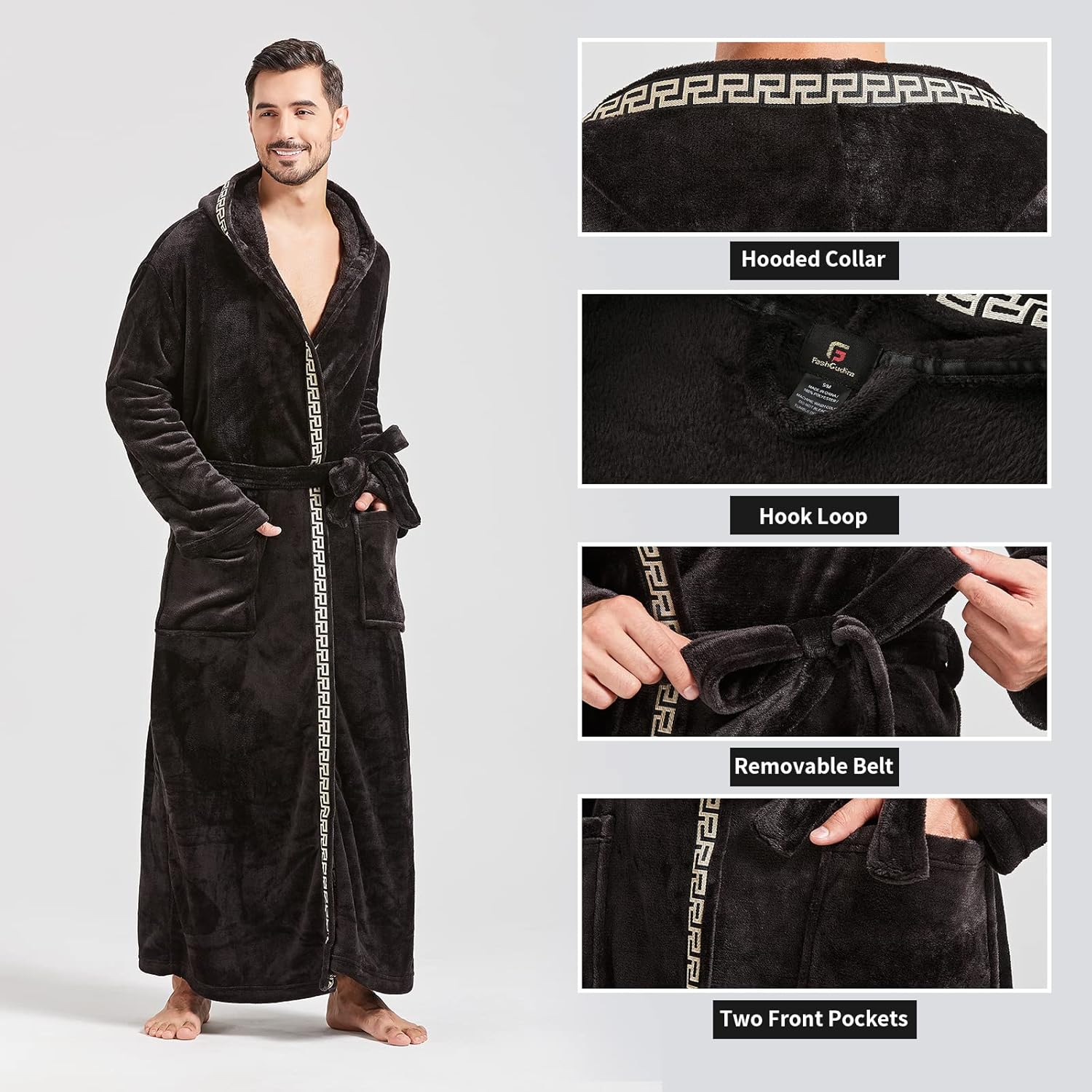 Comfortabele Flanellen Heren Badjas - James