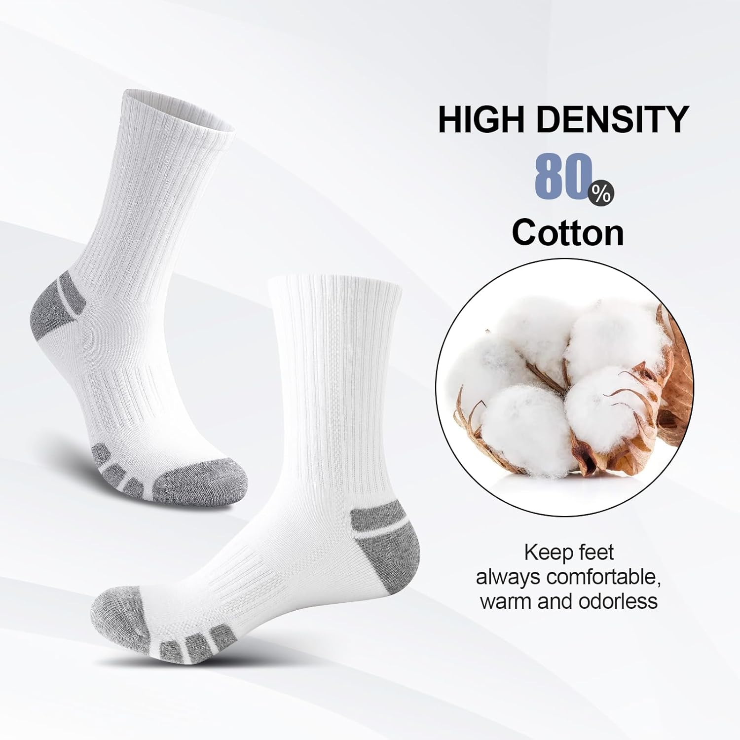 Katoenen Sportsokken Uniseks (6 Paar) - Robin