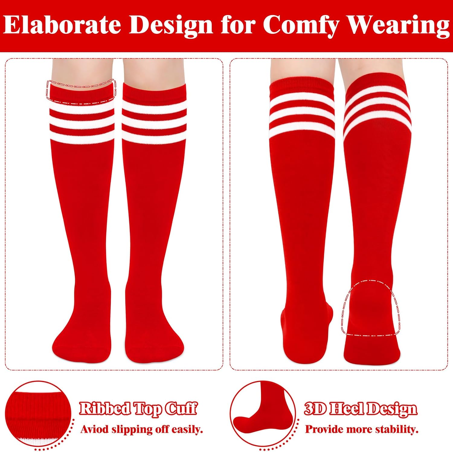 Knee High Sokken - Lila