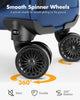 Luchthaven-Goedgekeurde Handbagage Trolley met Spinnerwielen & Laptopvak