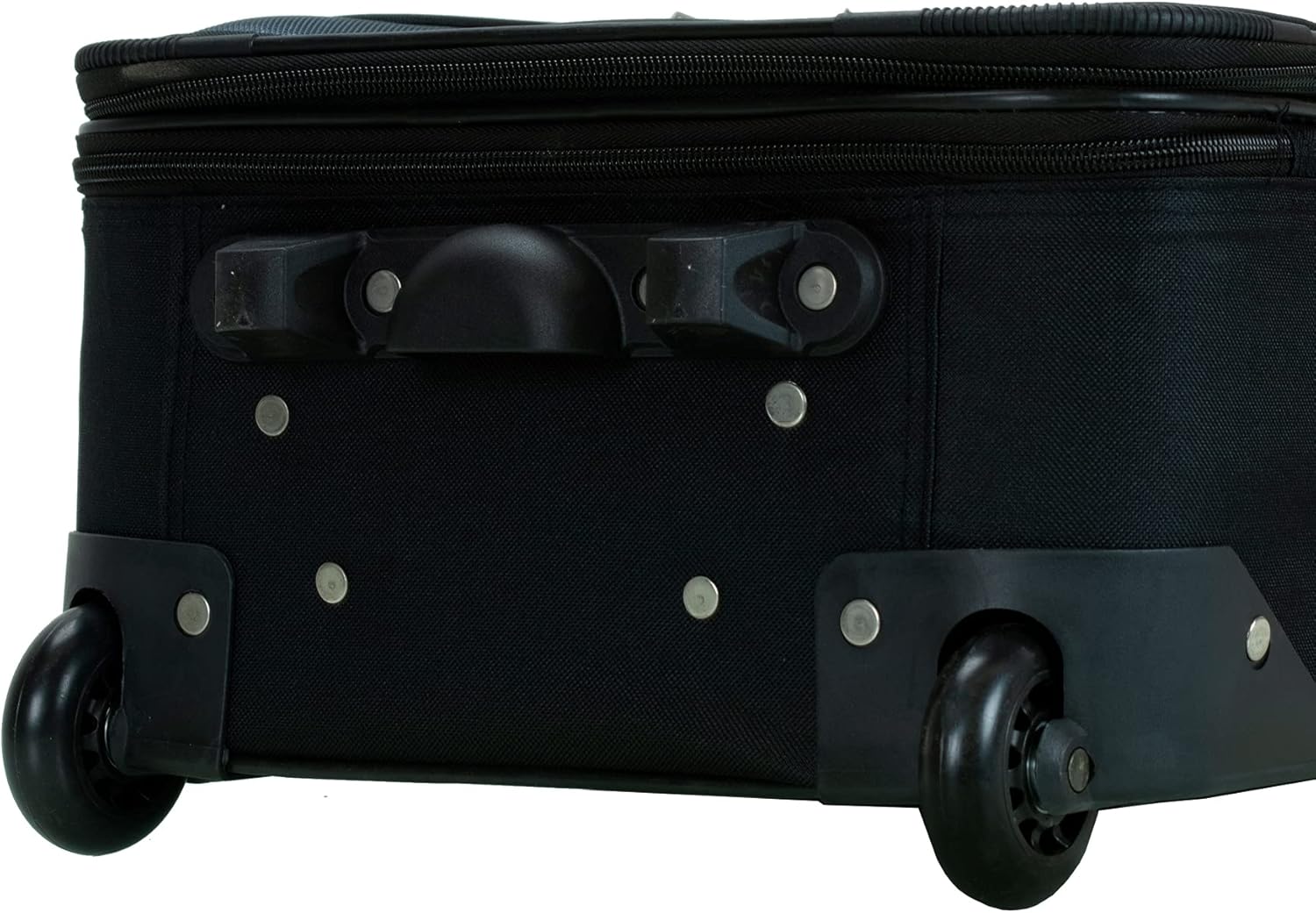 2-delige Zachte Koffer Set met Handbagage Tas & Soepele Wielen