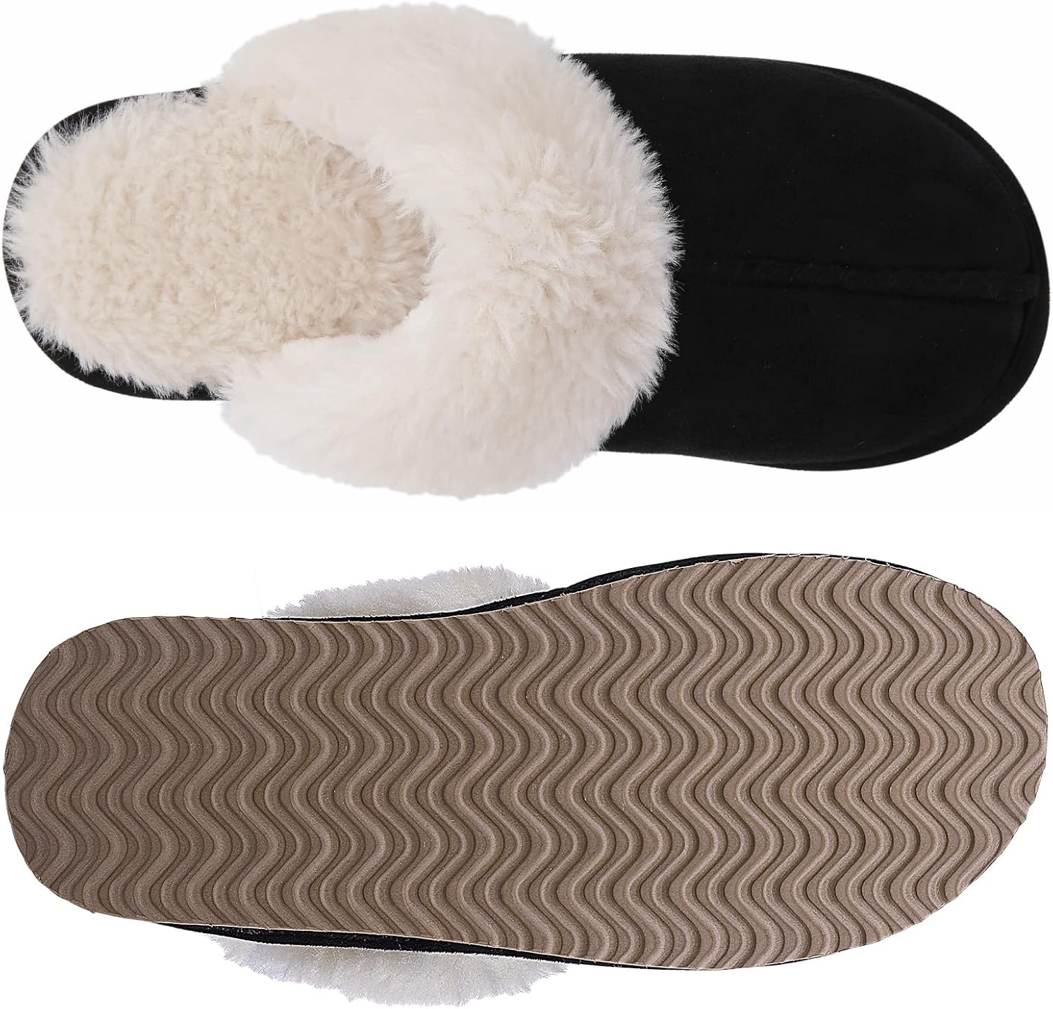 Fuzzy Memory Foam Pantoffels - SoftStep