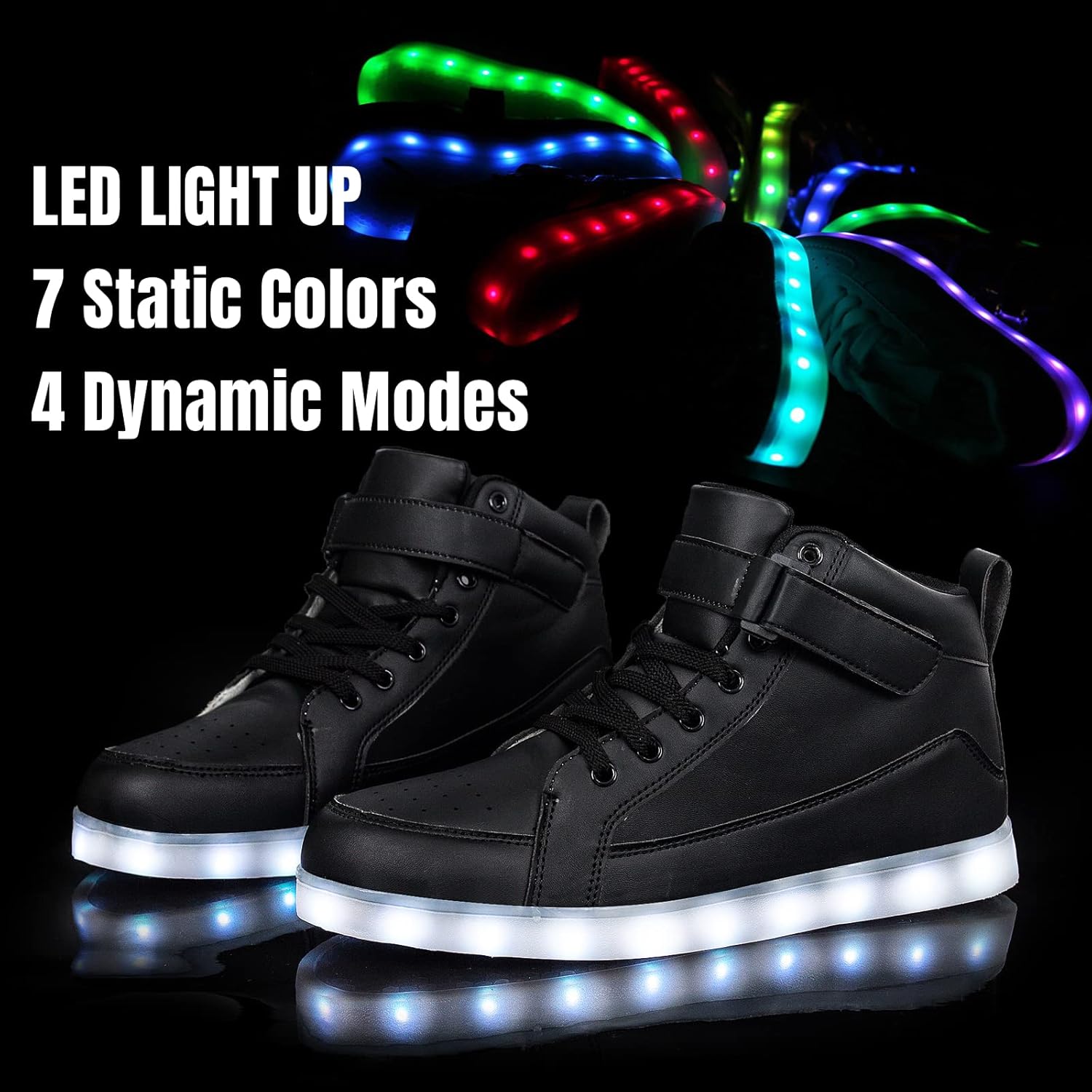 Trendy LED Sneakers met Oplaadbare Verlichting - LumaBoost