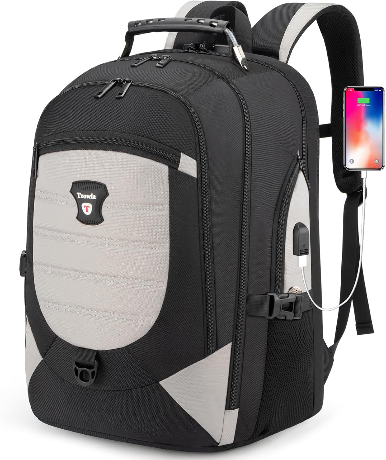 Waterdichte Anti-Diefstal Laptop- & Reisrugzak met USB-poort – 17,3"