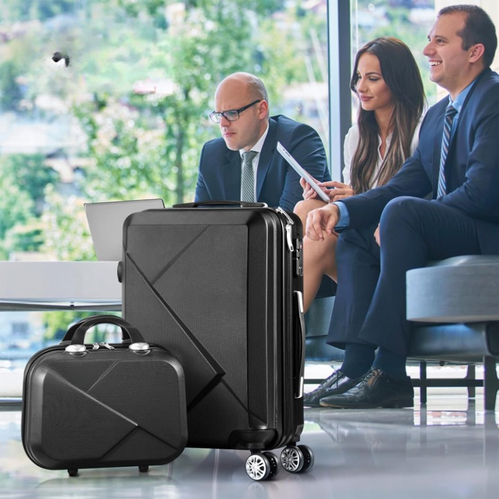 2-delige ABS Harde Koffer Set met TSA-slot & 360° Draaiwielen