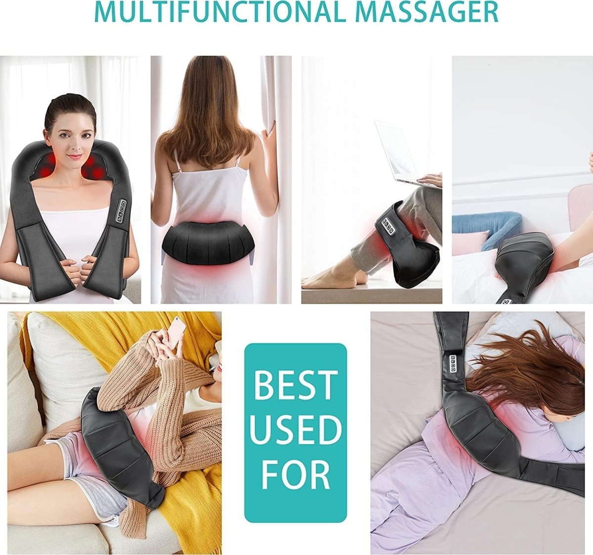 Shiatsu Massagekussen met Infrarood - FlowRelief