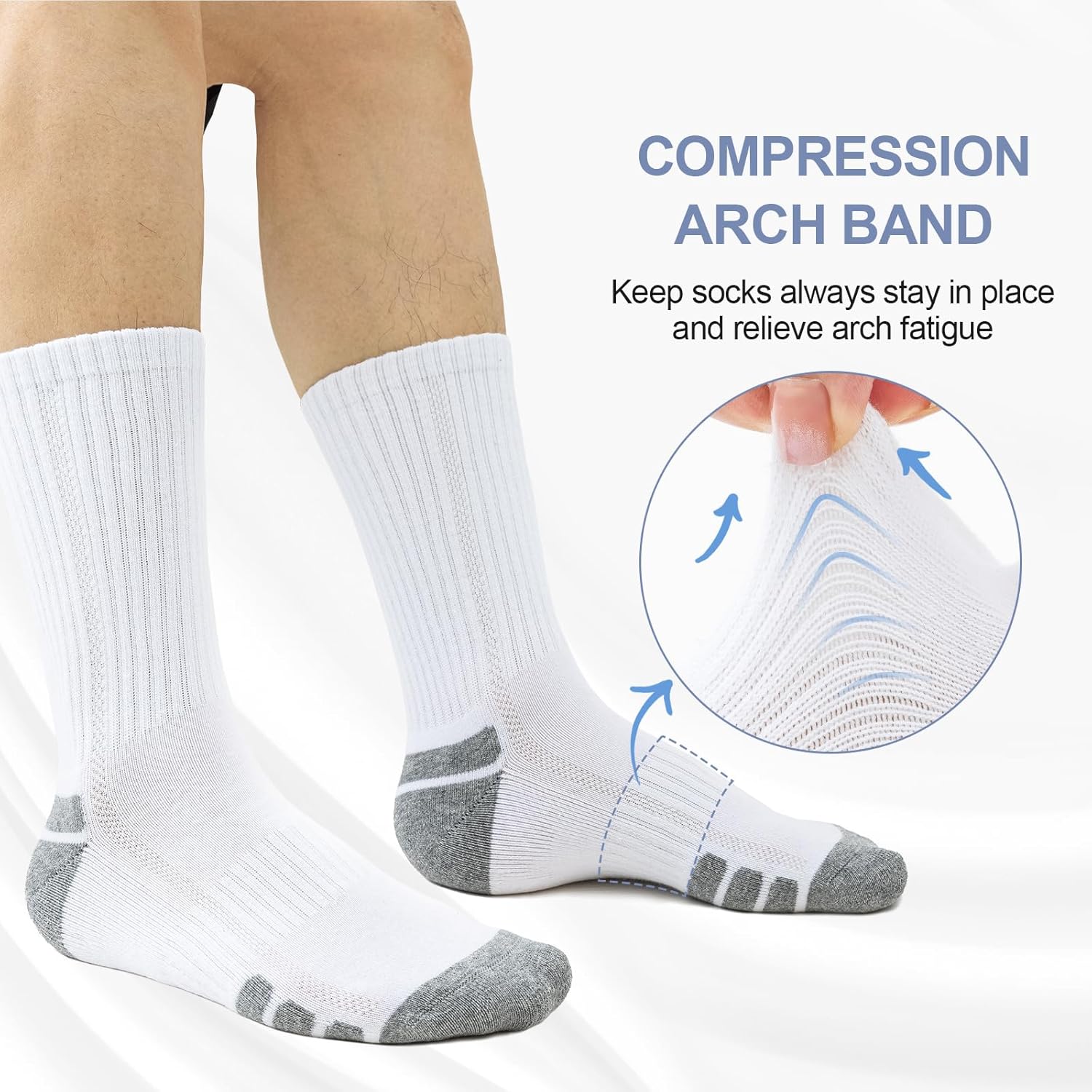 Katoenen Sportsokken Uniseks (6 Paar) - Robin