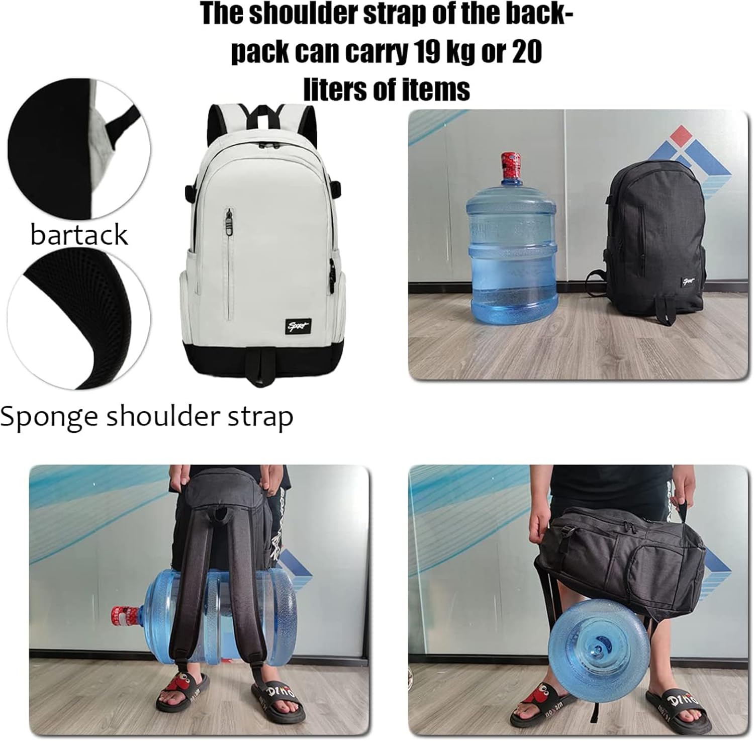 Slanke 15,6" Reis- en Werklaptoprugzak met Organiser Zakjes