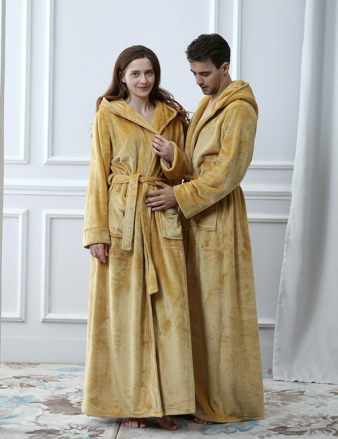 Fluffy Fleece Badjas met Capuchon - CozyFluff