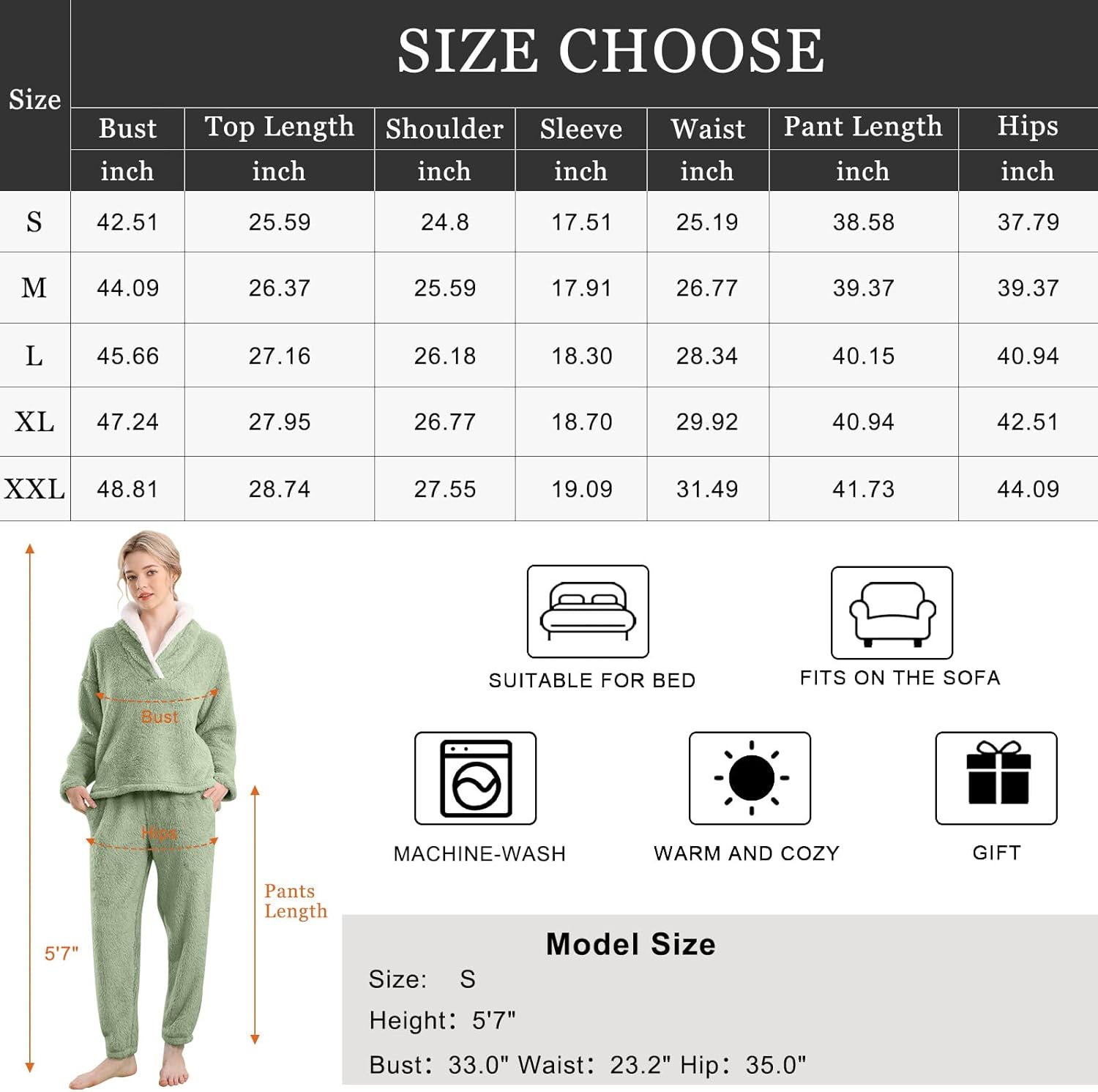 Fluffy Pyjama Set voor Dames - CozyPlush