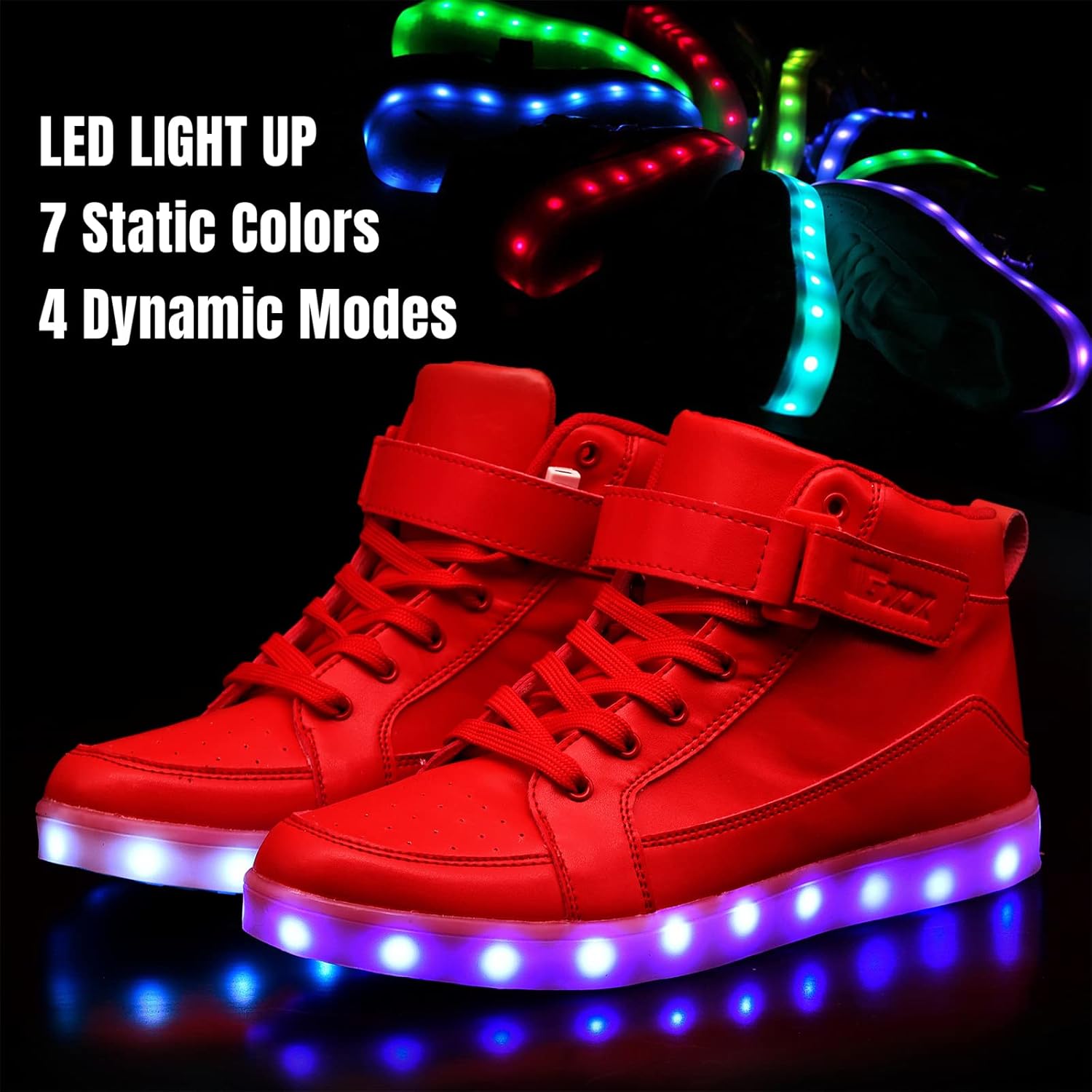 Trendy LED Sneakers met Oplaadbare Verlichting - LumaBoost