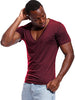 Lässig en figuuraccentuerend heren V-hals T-shirt – Jonas