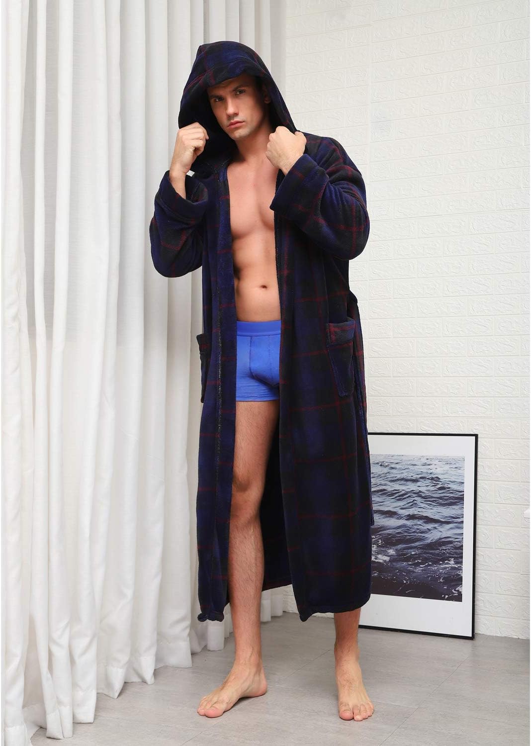 Luxe Heren Badjas met Capuchon - Lars