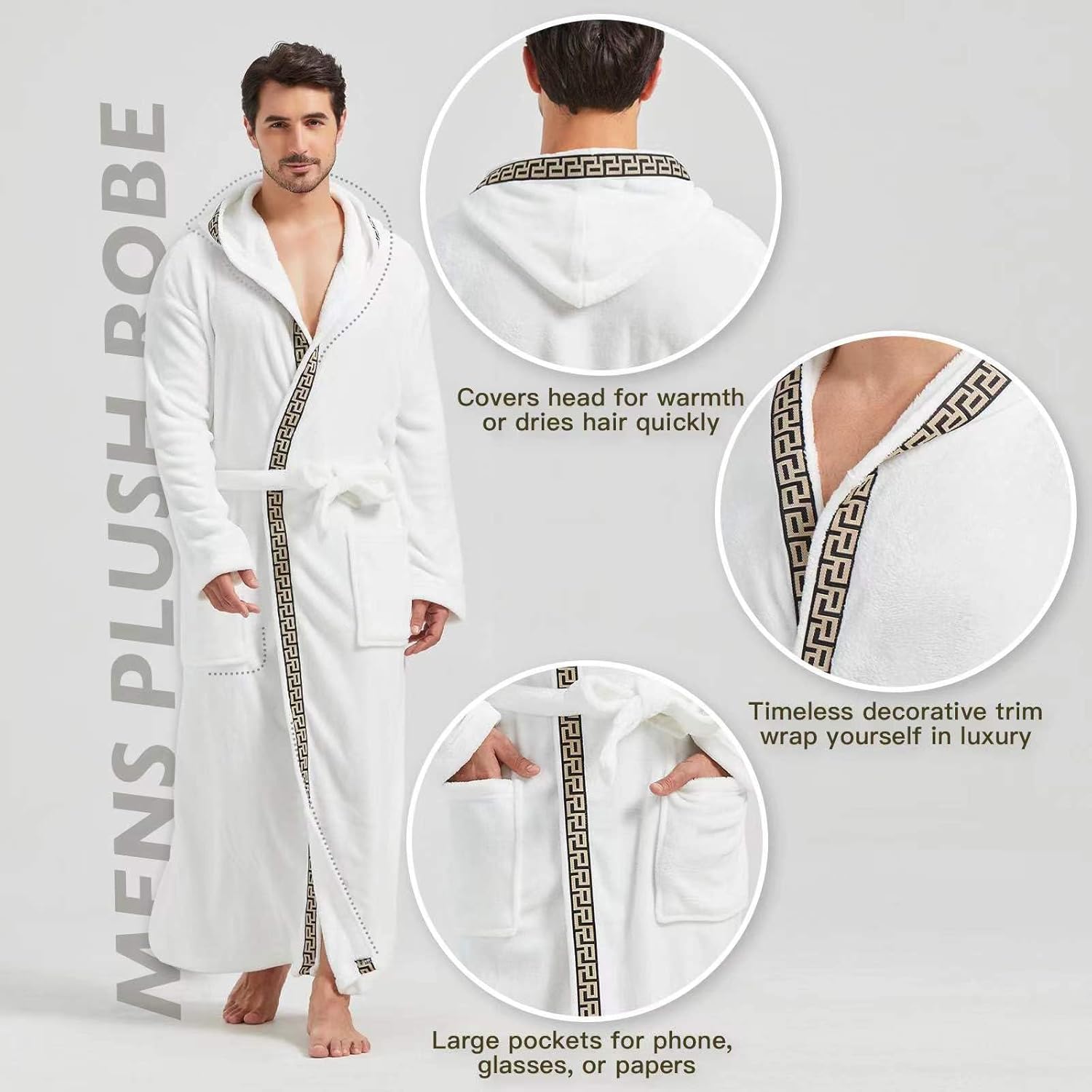 Comfortabele Flanellen Heren Badjas - James