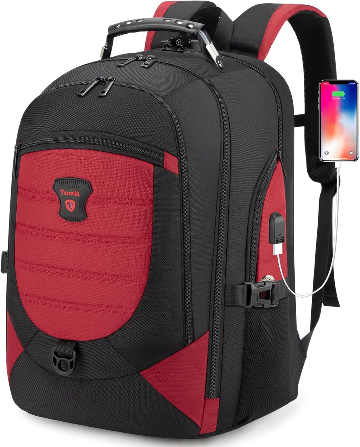 Waterdichte Anti-Diefstal Laptop- & Reisrugzak met USB-poort – 17,3"