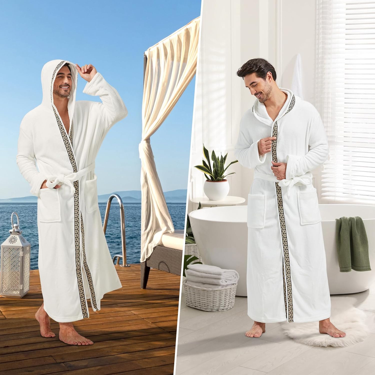 Comfortabele Flanellen Heren Badjas - James