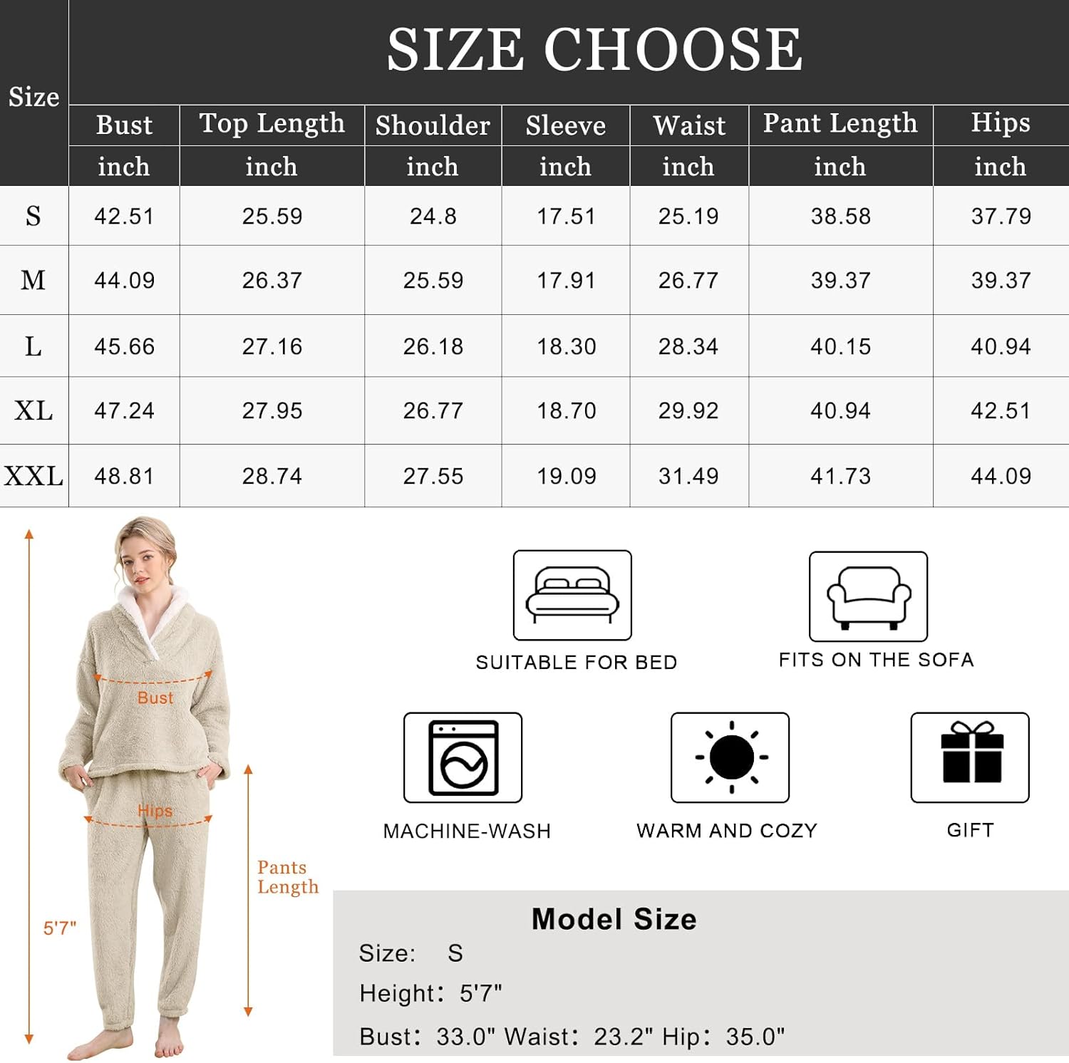 Fluffy Pyjama Set voor Dames - CozyPlush