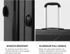 2-delige ABS Harde Koffer Set met TSA-slot & 360° Draaiwielen
