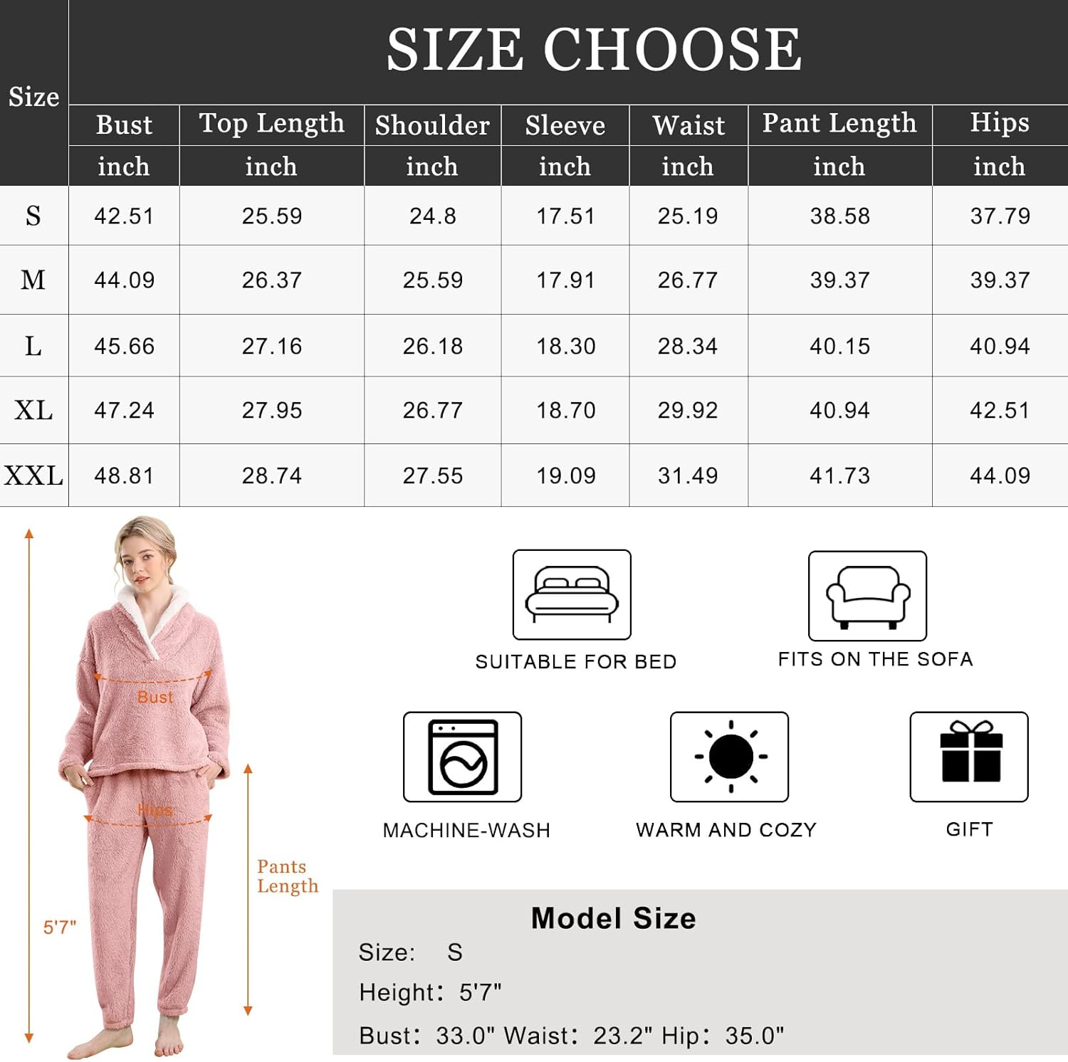 Fluffy Pyjama Set voor Dames - CozyPlush