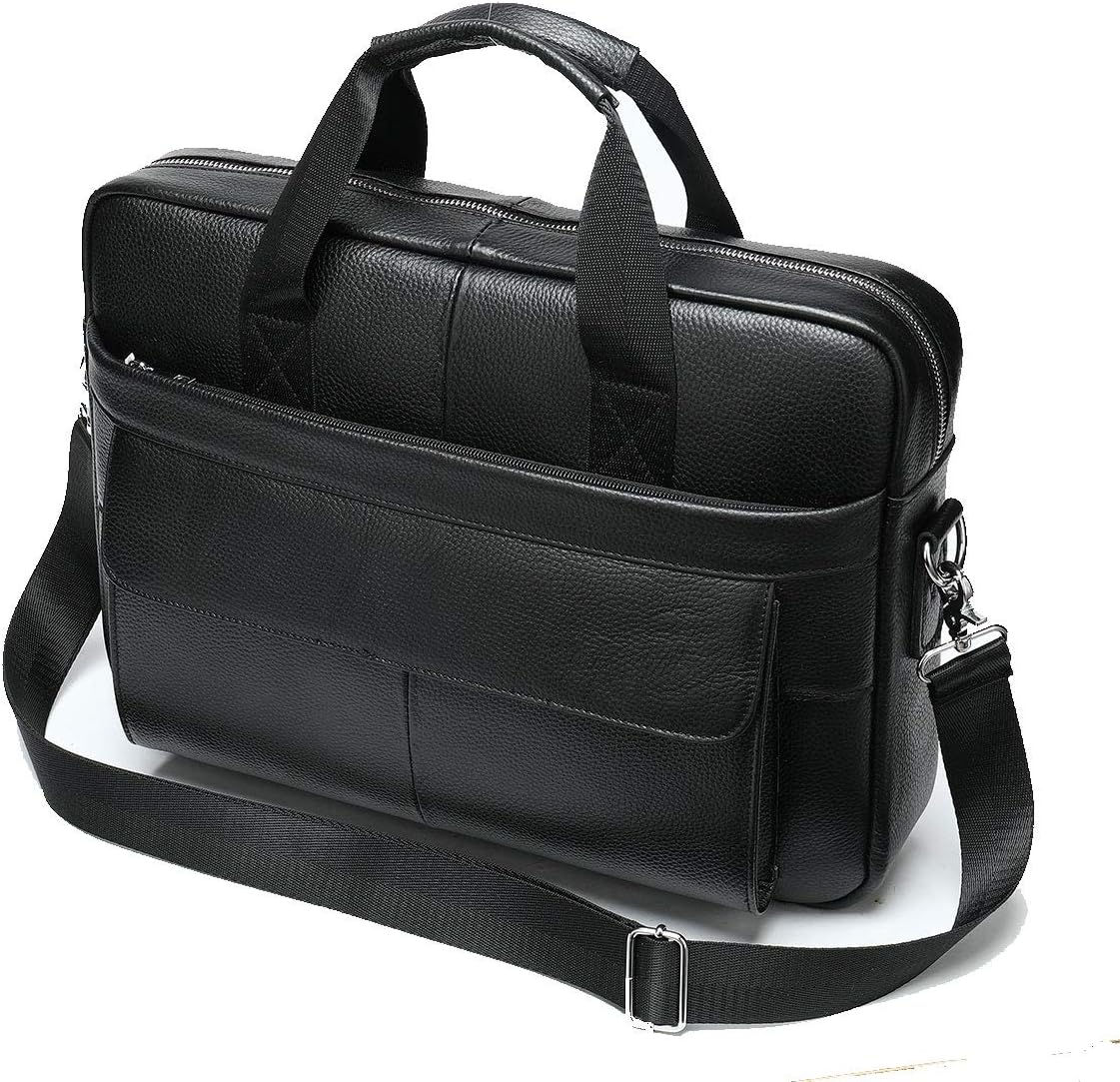 Premium Koeienleren 15” Business Actetas met Organizer Vakken