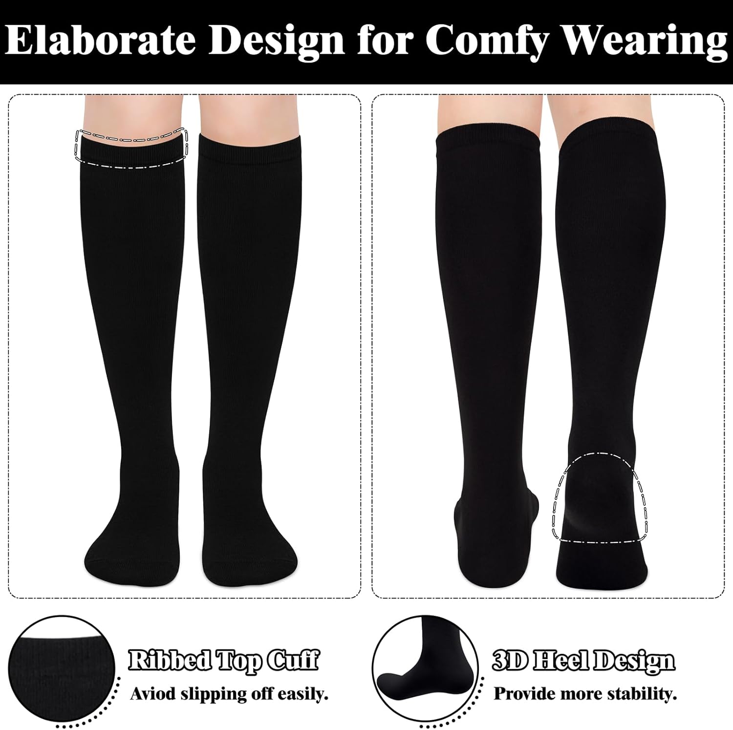 Knee High Sokken - Lila