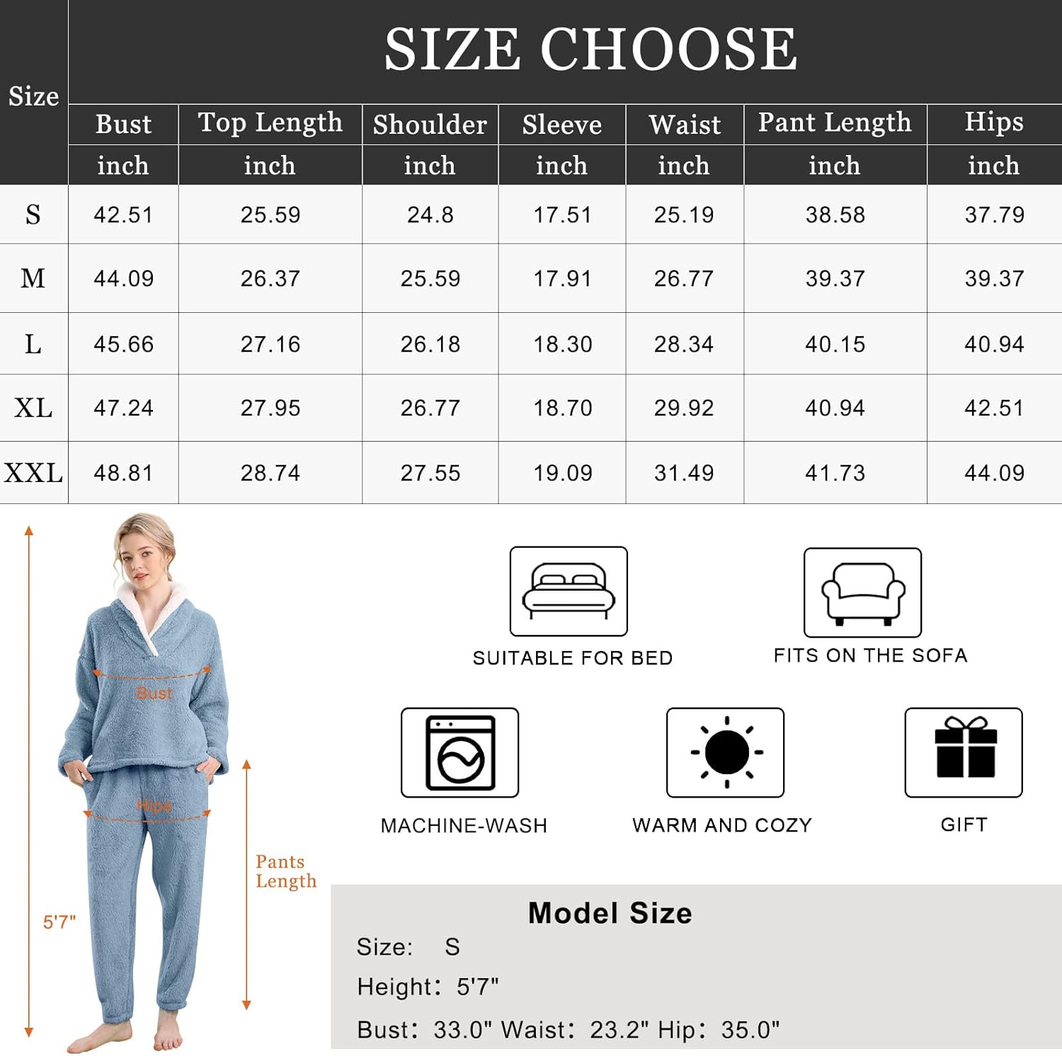 Fluffy Pyjama Set voor Dames - CozyPlush