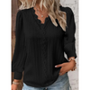 Stijlvolle damesblouse met V-hals en lange mouwen - Alvara