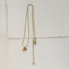 Gouden Sint-Jakobsschelp Bloemenketting - Lila