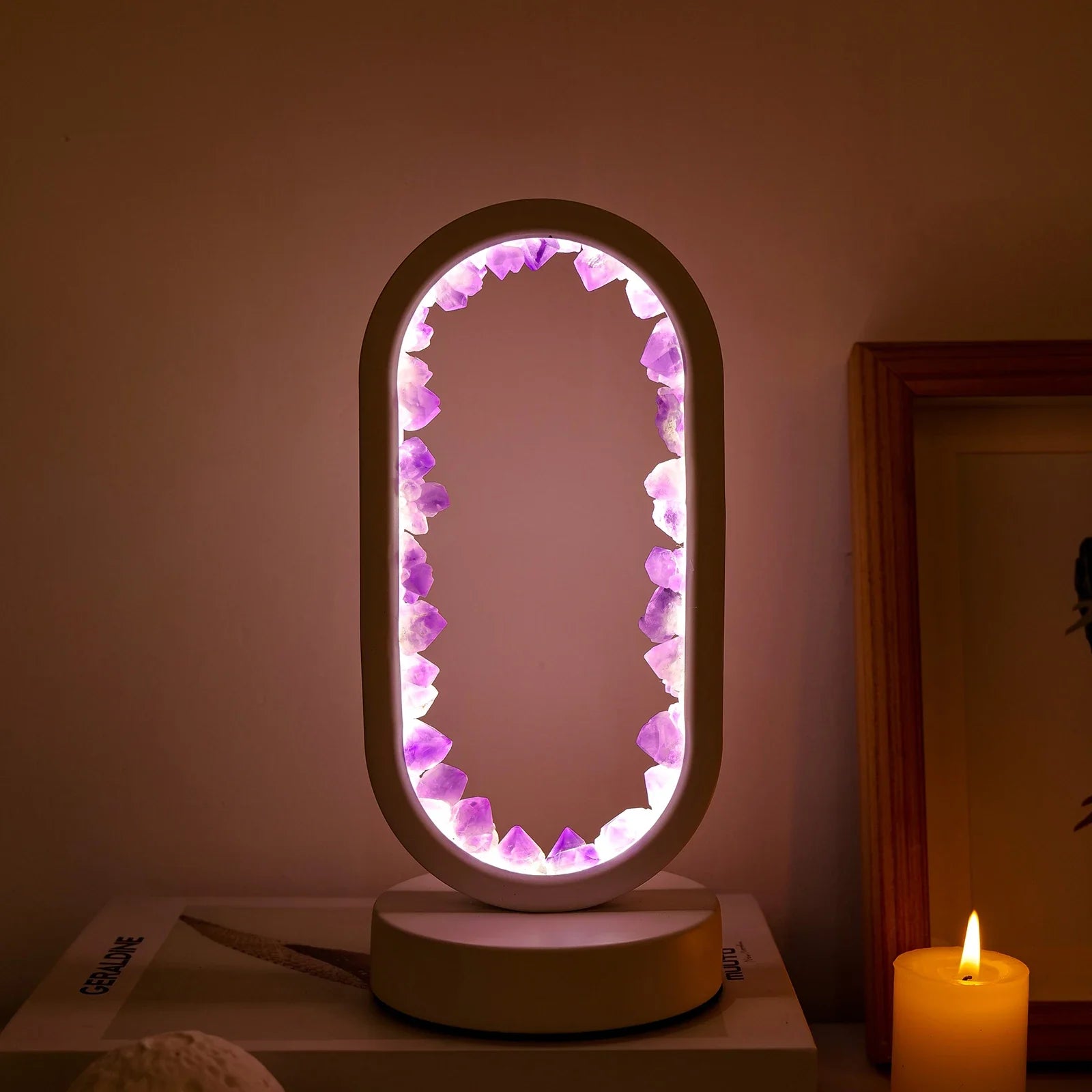 Handgemaakte Amethist Lamp - Serenith