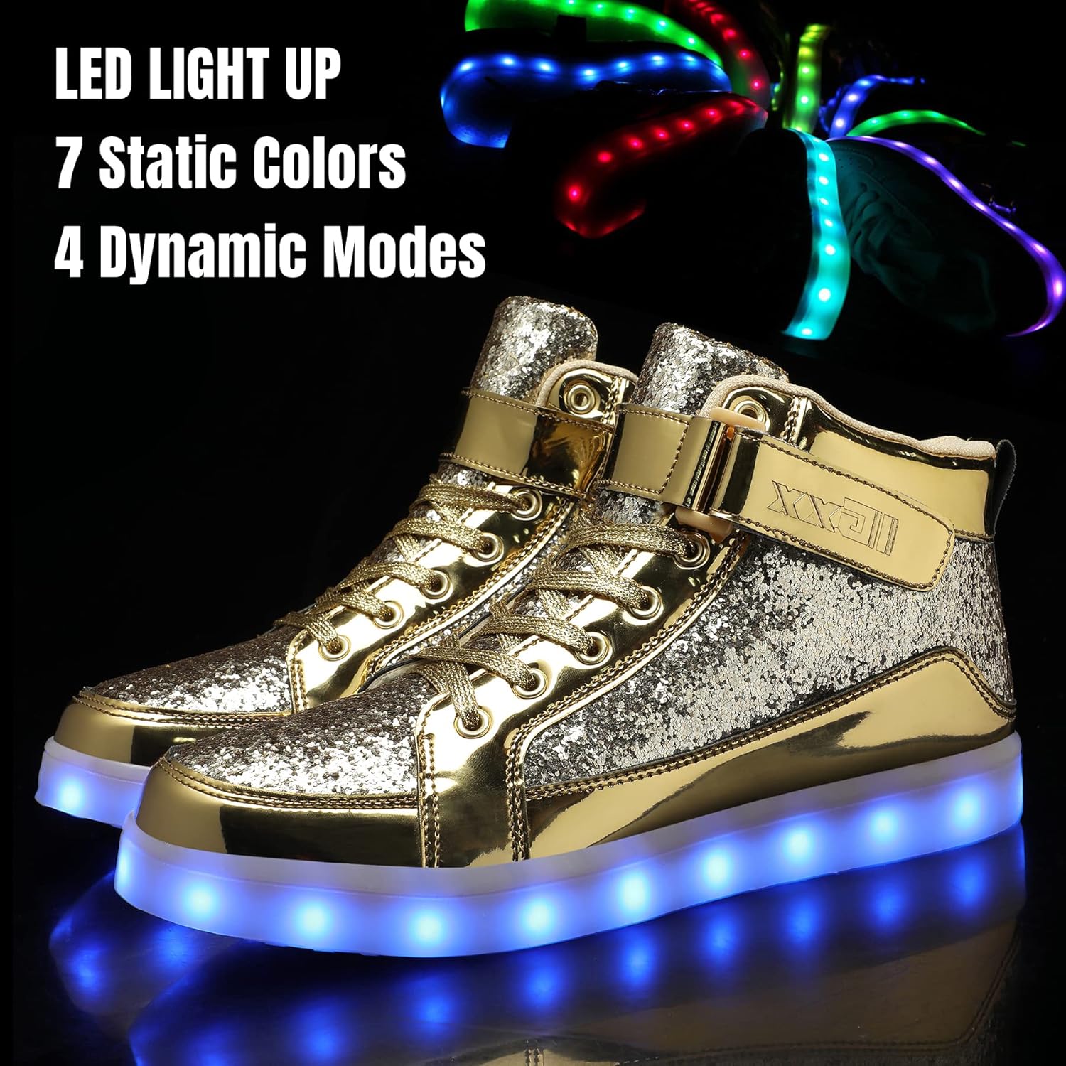 Trendy LED Sneakers met Oplaadbare Verlichting - LumaBoost