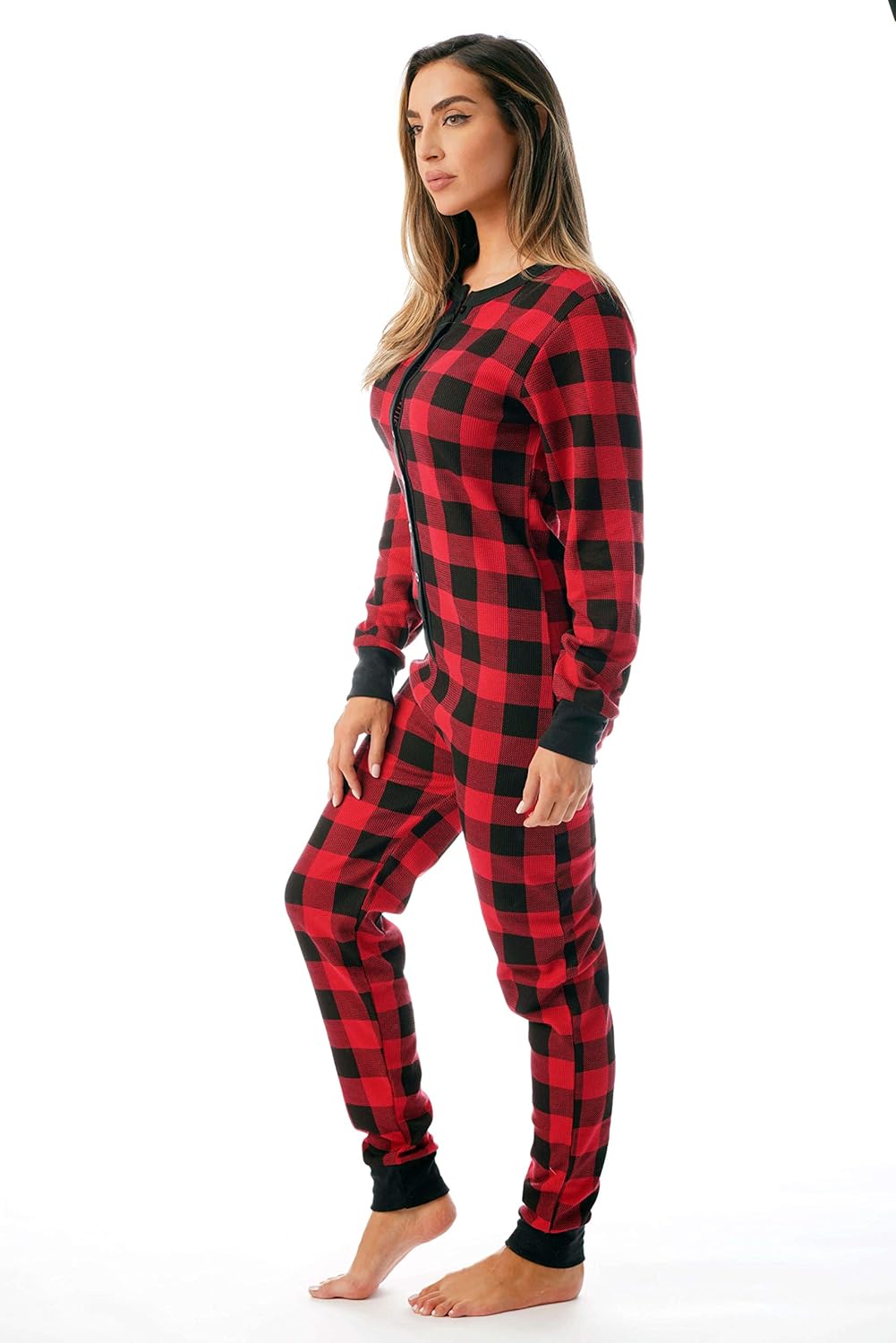 Thermal Onesie met Ronde Hals - CozyPlaid