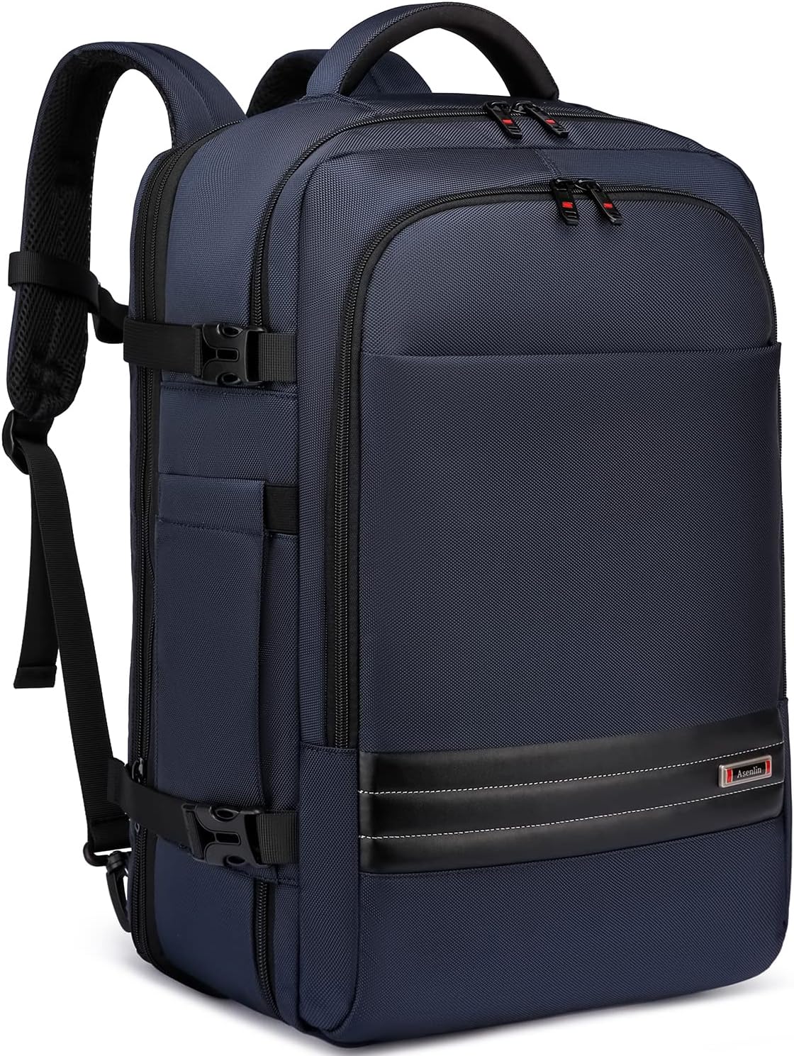 Uitbreidbare 45L–55L waterbestendige reiserugzak met 18" laptopvak