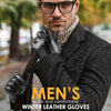 Winter Touchscreen Handschoenen van Suède Leer - Victor