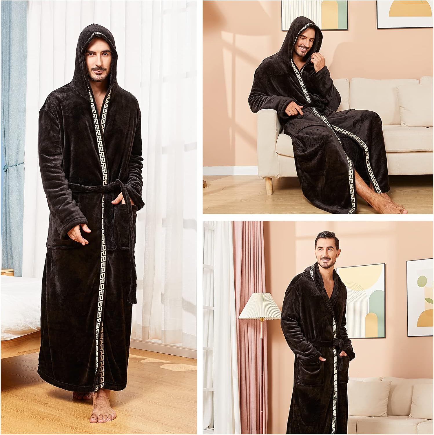 Comfortabele Flanellen Heren Badjas - James