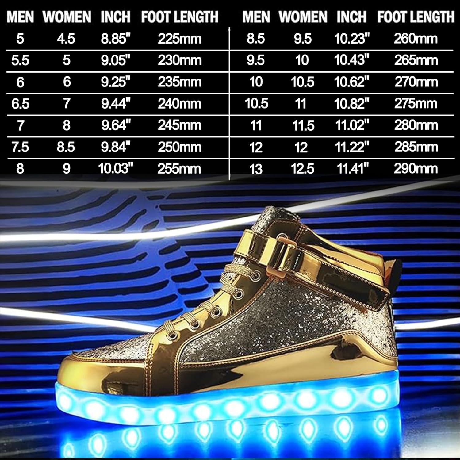 Trendy LED Sneakers met Oplaadbare Verlichting - LumaBoost