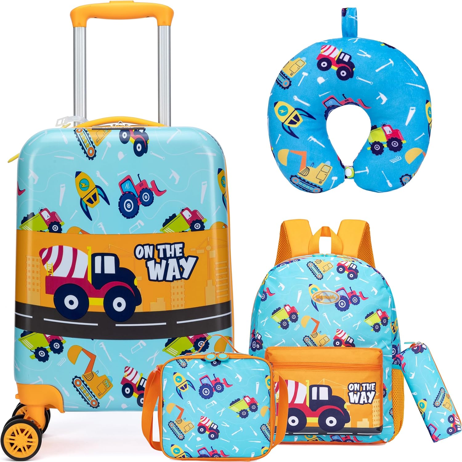 Kinder Bagage Set 5-delig met Hard Shell en Spinnerwielen – Game Day