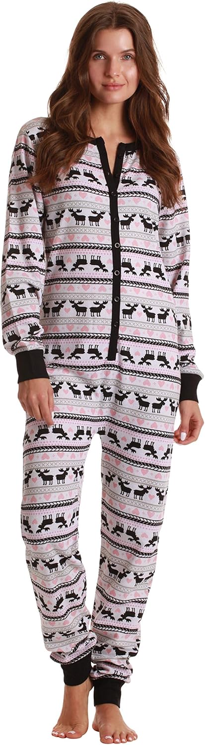 Thermal Onesie met Ronde Hals - CozyPlaid