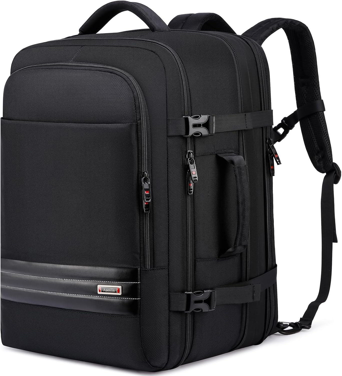 Uitbreidbare 45L–55L waterbestendige reiserugzak met 18" laptopvak
