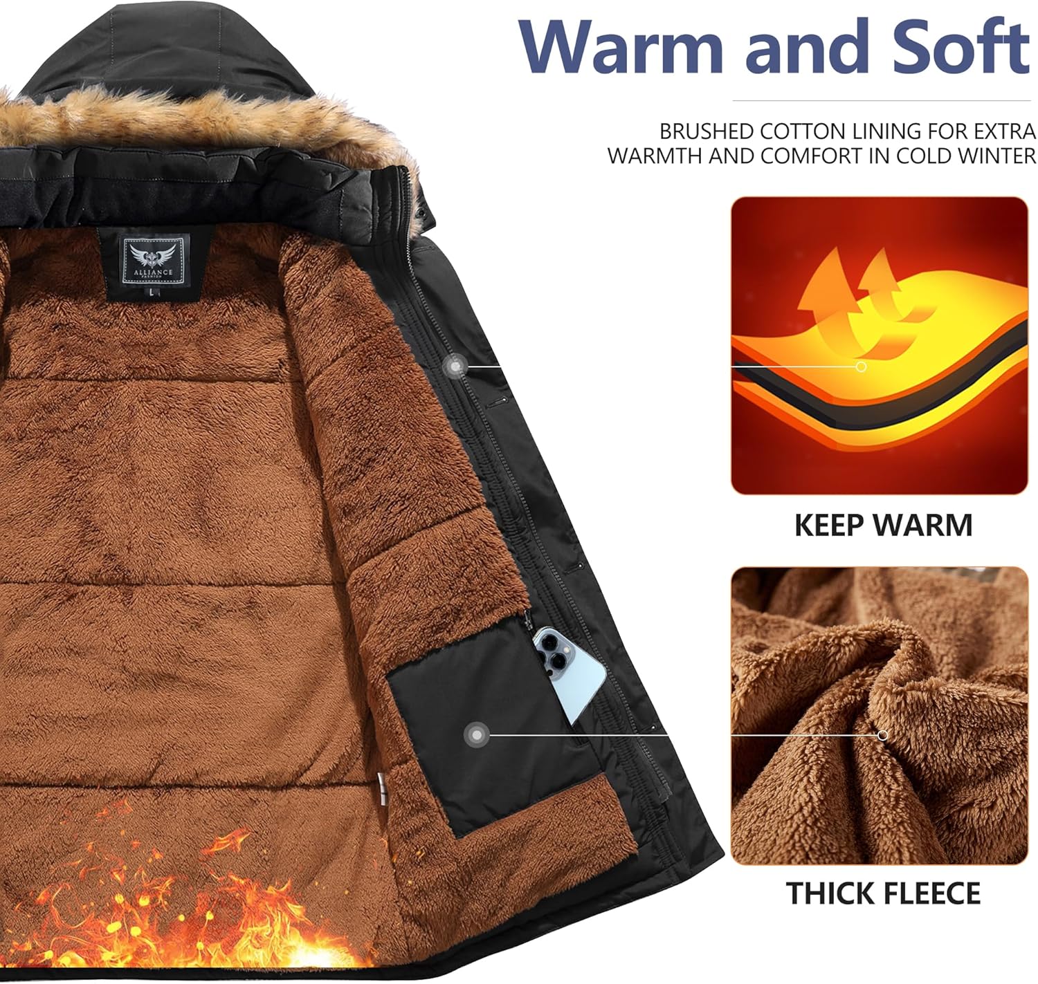 Winterjas met Afneembare Capuchon voor Heren - Gabriel