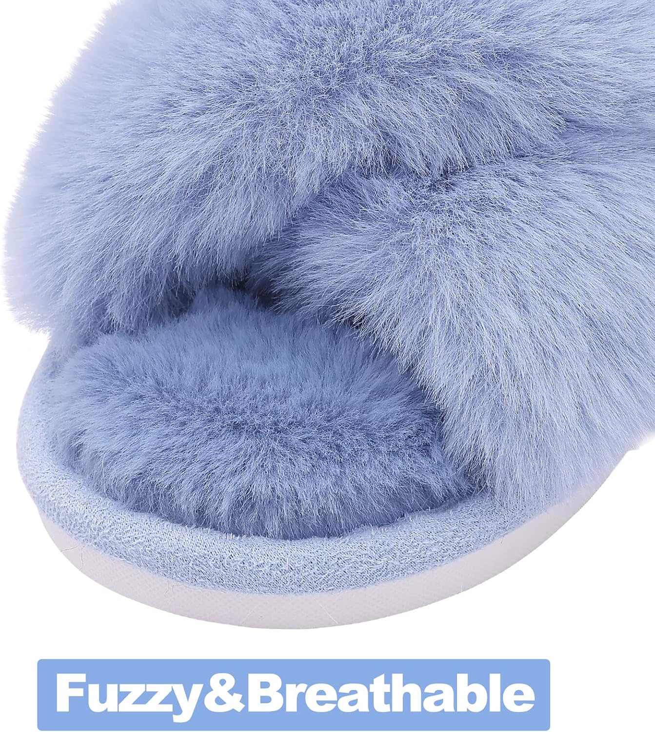 Fuzzy Slippers met Memory Foam - CloudStep