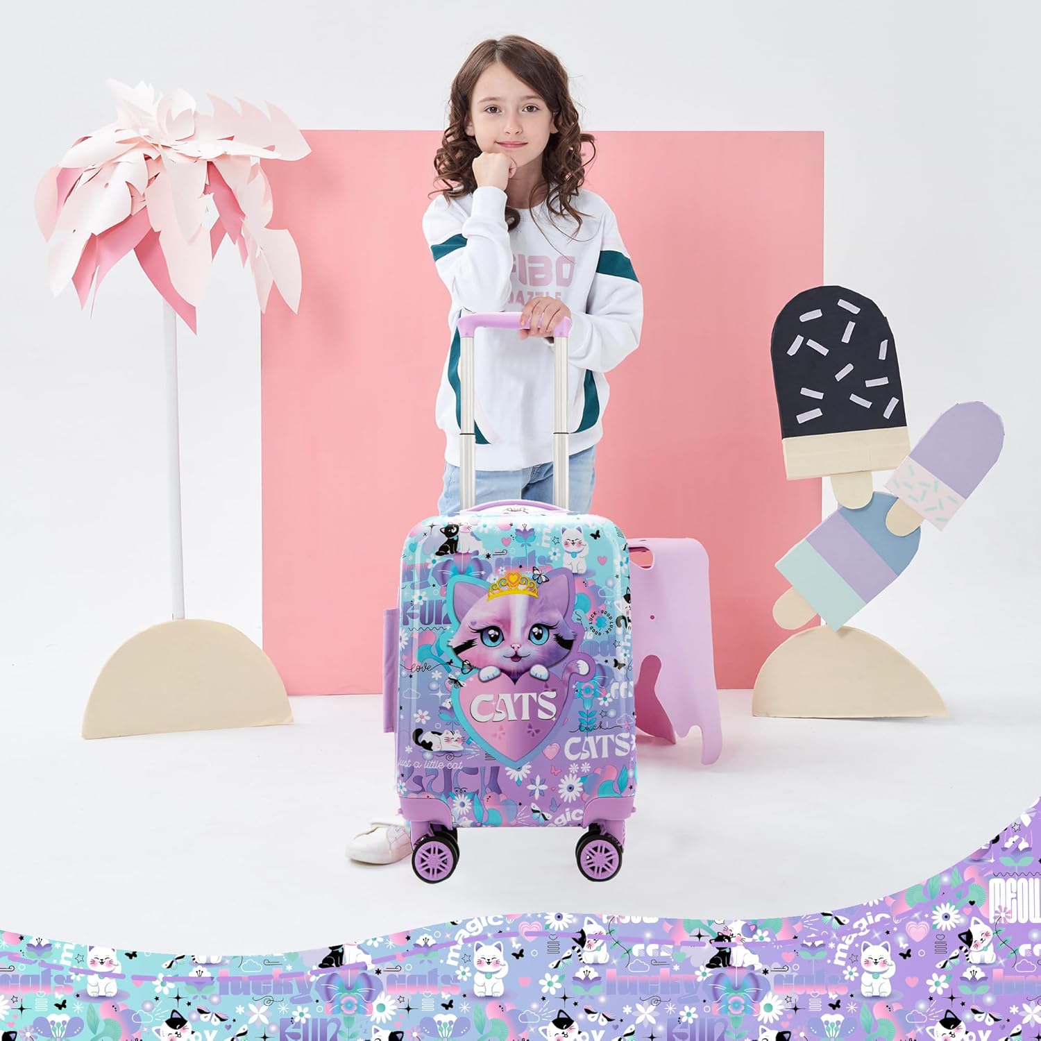 Kinder Bagage Set 5-delig met Hard Shell en Spinnerwielen – Game Day