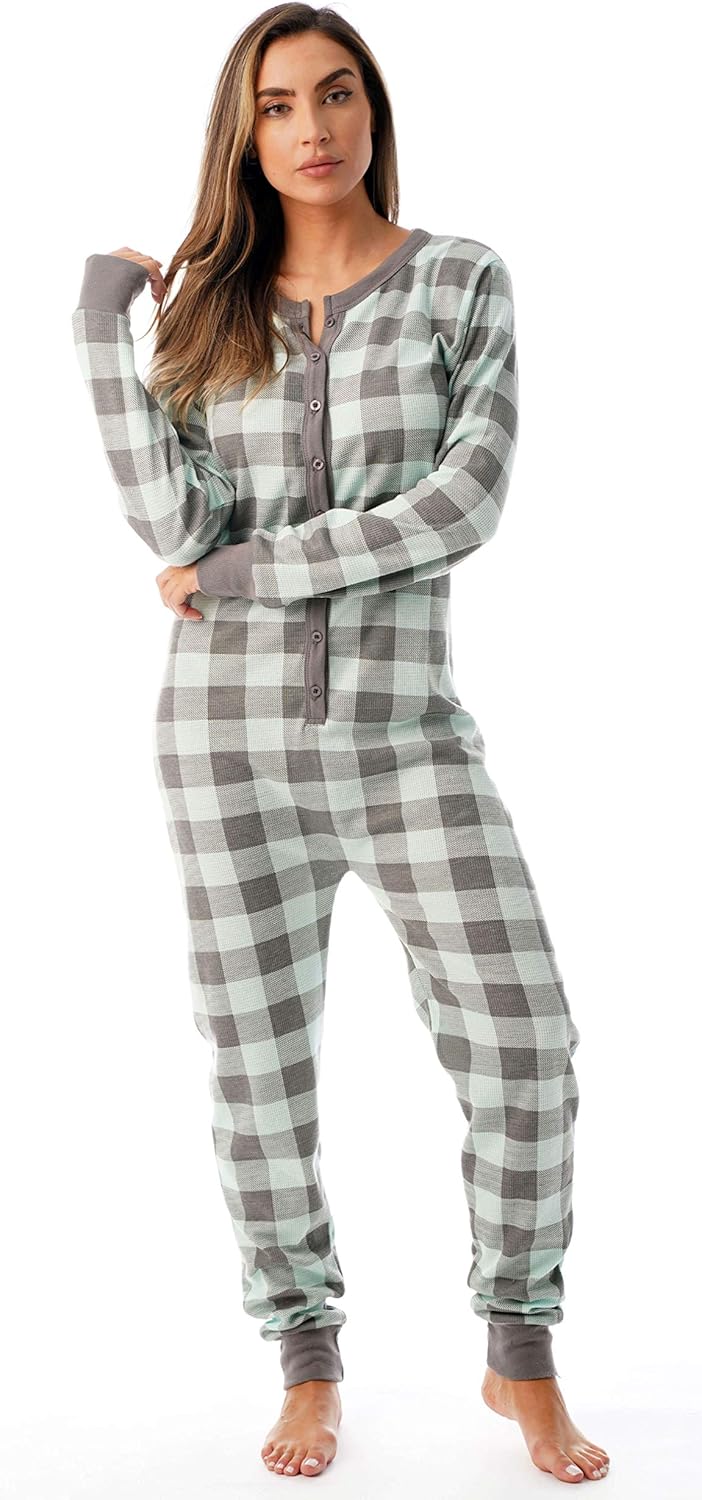 Thermal Onesie met Ronde Hals - CozyPlaid