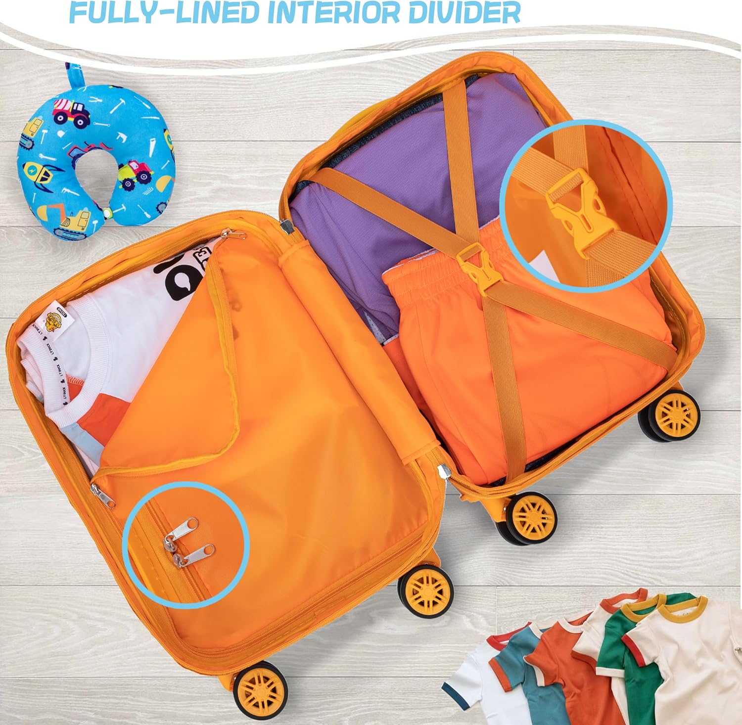 Kinder Bagage Set 5-delig met Hard Shell en Spinnerwielen – Game Day