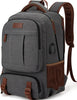 Anti-Diefstal Canvas Laptop- & Reisrugzak met USB-poort – Geschikt voor laptops tot 17,3