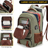 Anti-Diefstal Canvas Laptop- & Reisrugzak met USB-poort – Geschikt voor laptops tot 17,3